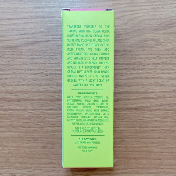 ❤️ Trader Joe’s Guava Ultra Moisturizing Hand Cream New in Box - Picture 4 of 5